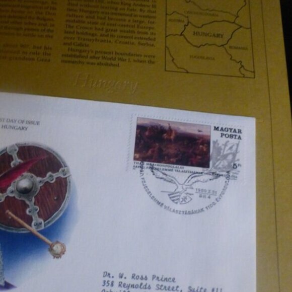 First Day Covers From Around The World STAMP ALBUM Old Stamp Collection Book - Picture 13 of 16